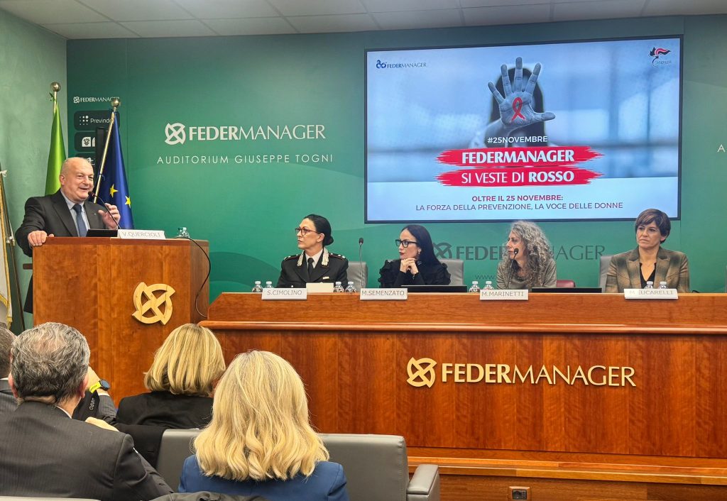 Federmanager, oltre il 25 novembre: il lavoro come prima linea di prevenzione